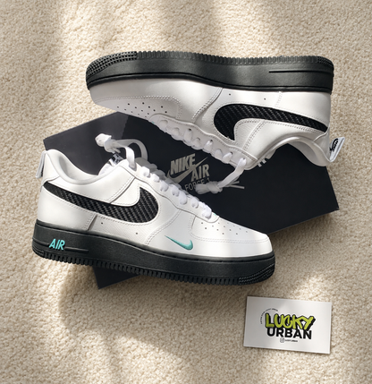NIKE AIR FORCE 1 LOW BRANCO / PRETO / AZUL