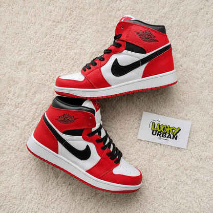 NIKE AIR JORDAN 1 BRANCO / VERMELHO / PRETO